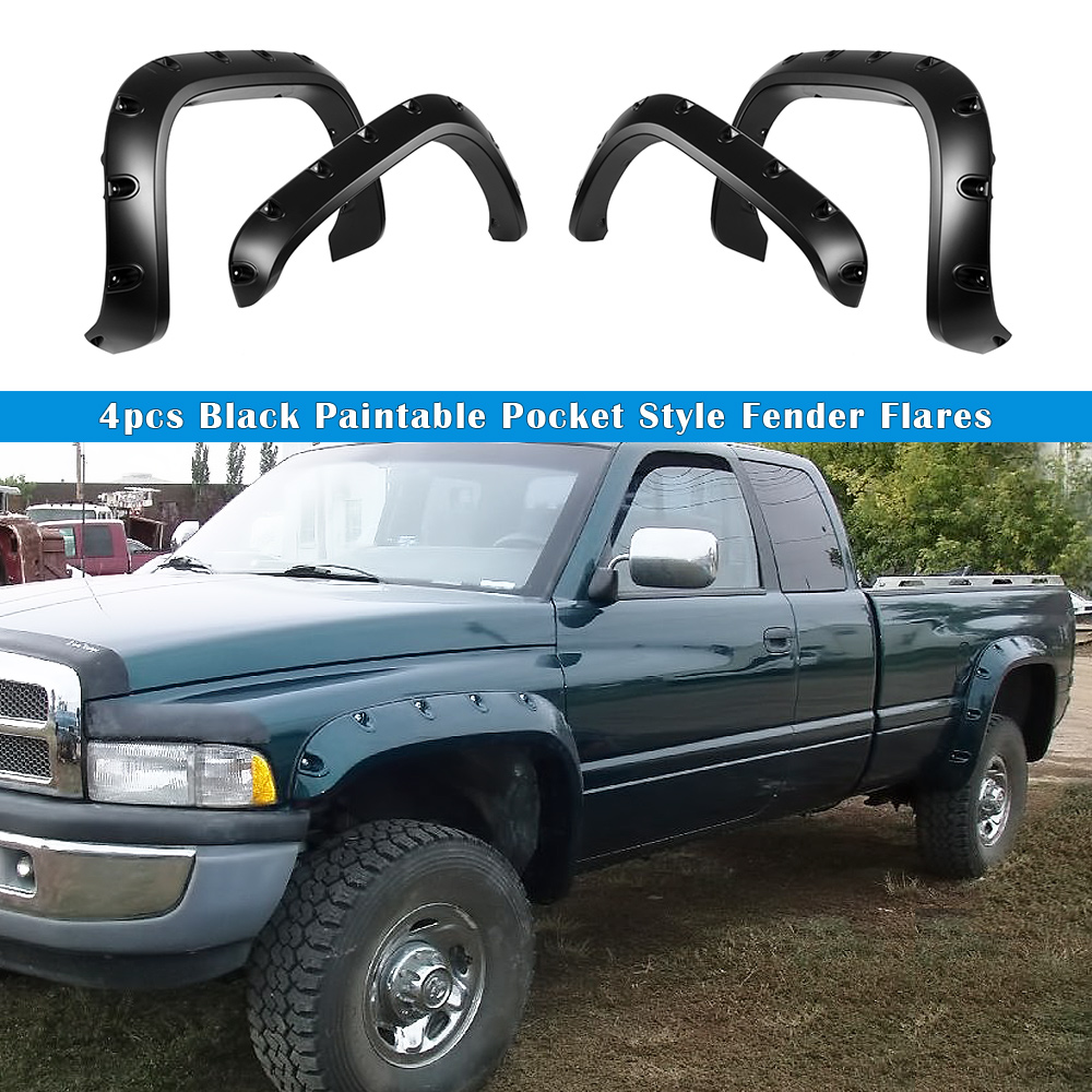 1994-2001 Dodge Ram  2002 Ram 2500/3500 Front and Rear Wheel Arches Fender Flare Pocket Dimple