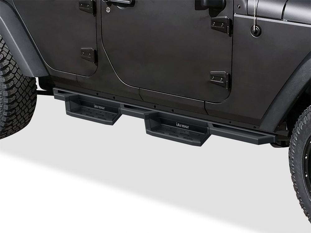 2007-2018 Jeep Wrangler JK 4-Door (Factory sidesteps or rock rails have to be removed) Both Sides Side Armor ST