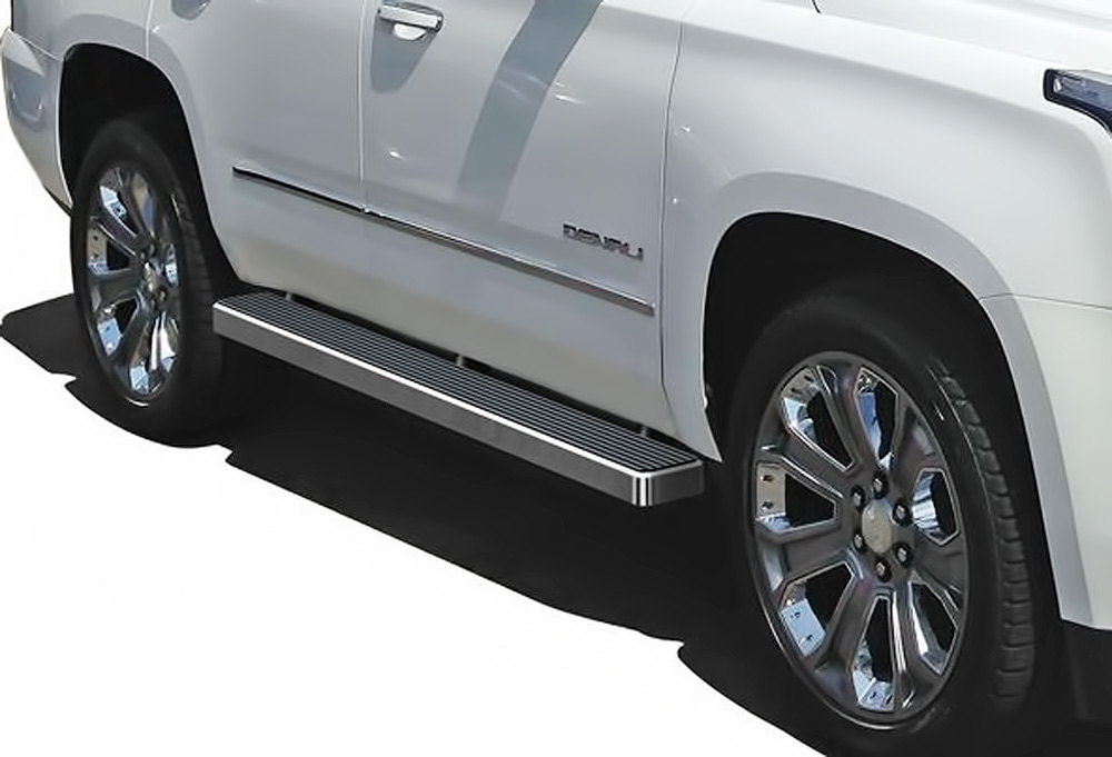 2000-2020 Chevy Suburban 1500 (Excl. 02-06 Z71 & 00-06 with cladding and tube steps )  2000-2020 GMC Yukon XL 1500 (Excl. 02-06 Z71 & 00-06 Denali with body cladding)  2002-2013 Chevy Avalanche 1500 (Incl. 02-06 with lower body cladding) Both Sides iStep
