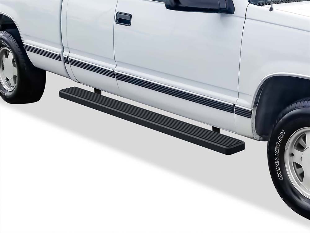 1988-1998 Chevy/GMC C/K 2-Door Extended Cab (Incl. Z71 Model) (Will not work on vehicles equipped with power retracting boards.) Both Sides iStep 6 Inch Stainless Steel