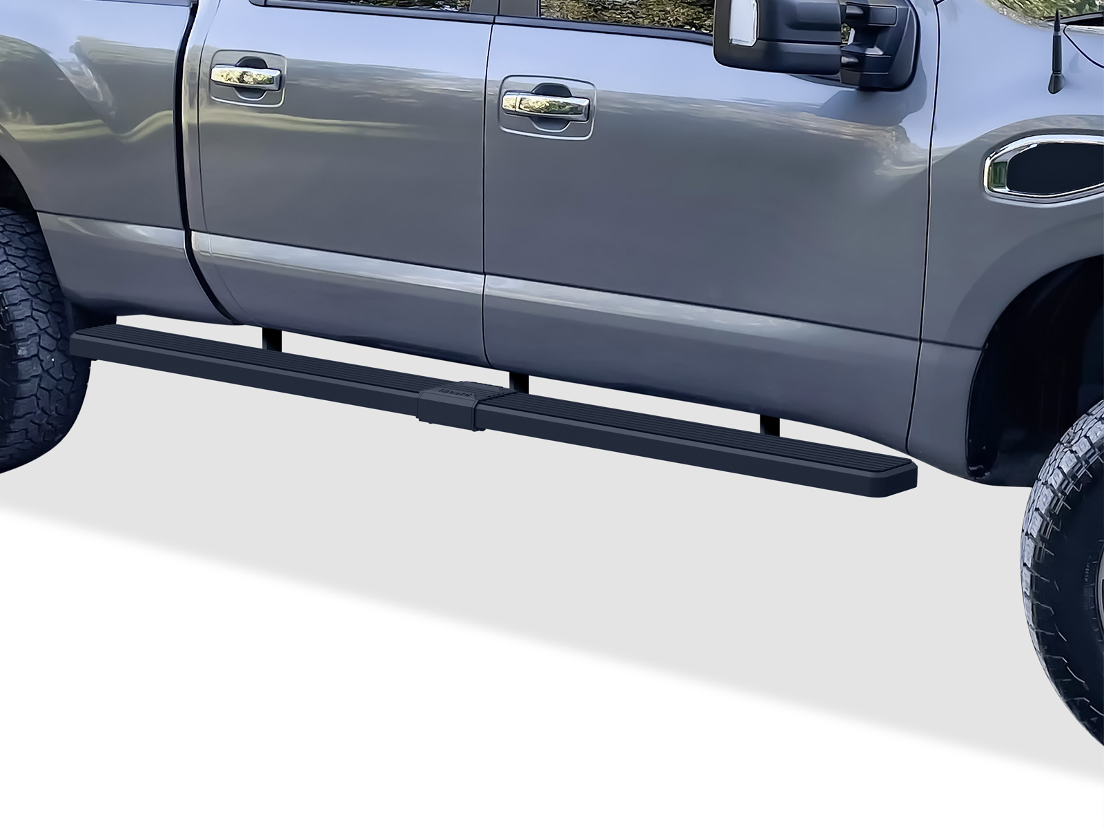 2004-2024 Nissan Titan Crew Cab (Exl. 2016 Models) 2016-2024 Nissan Titan XD Crew Cab|6.5 ft Bed Both Sides iStep W2W 5 Inch Stainless Steel