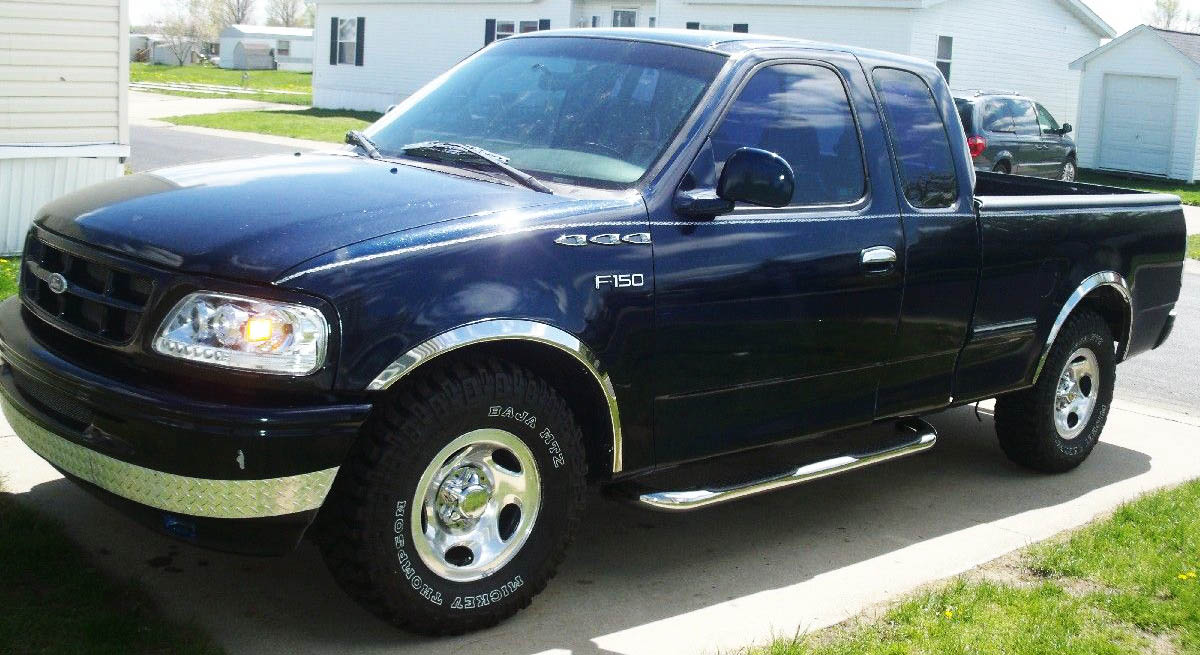 97-03 Ford F-150 Not for Super Crew Cab Front and Rear Wheel Arches Fender trim