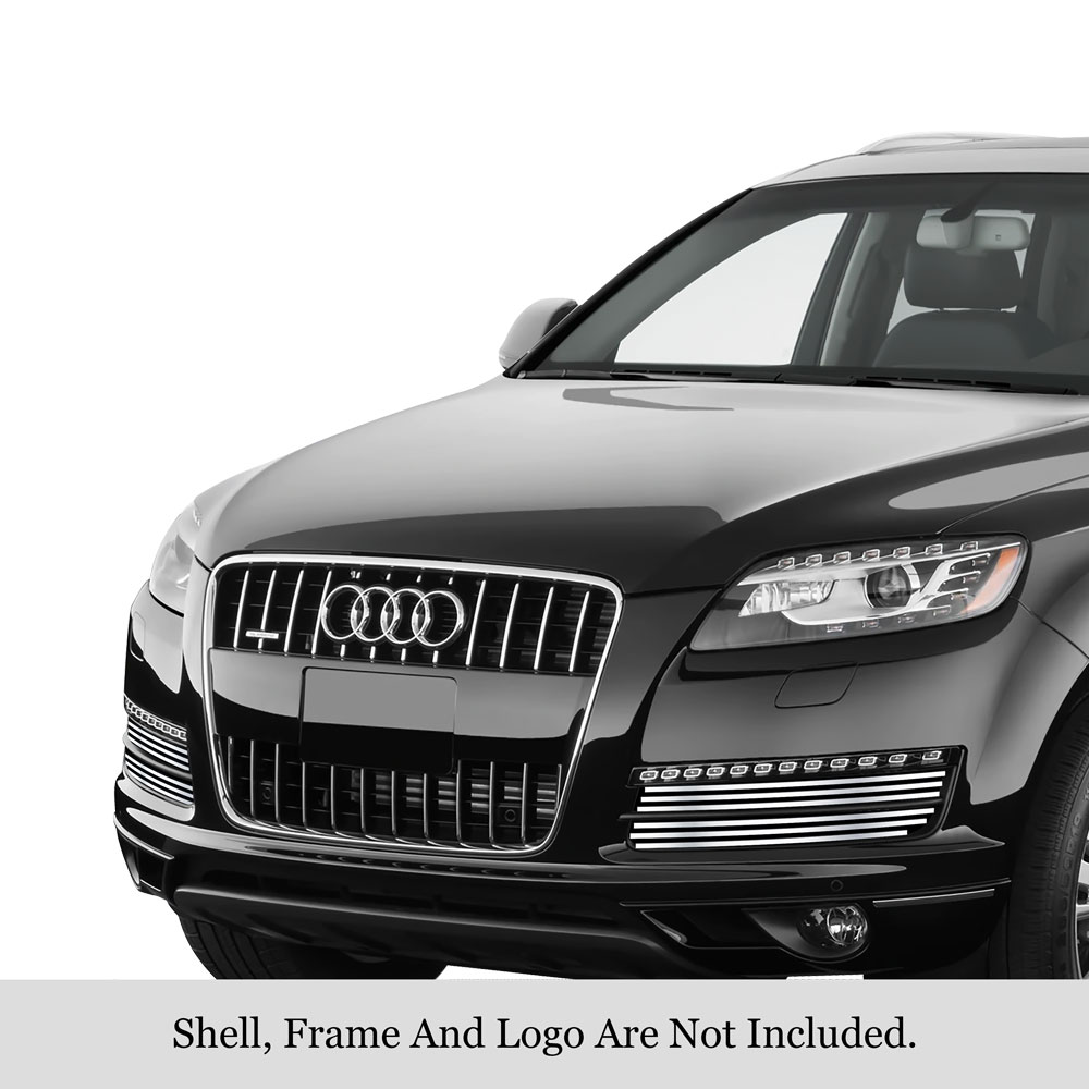 2007-2015 Audi Q7 Not For Honeycomb Style FOG LIGHT COVER Stainless Steel Billet Grille