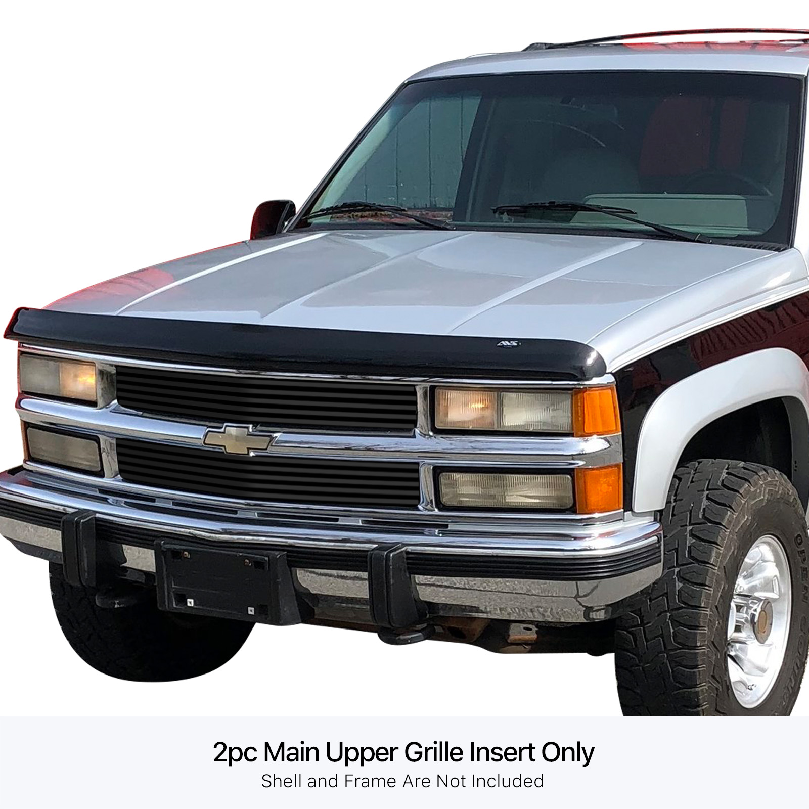 APS Compatible with 1994-1999 GMC C K Pickup Suburban Yukon 31 Bars Black Billet Grille Insert S18-N21058G