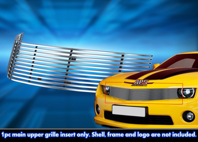 2010-2013 Chevy Camaro Long Not for ZL1 Model MAIN UPPER Stainless Steel Billet Grille