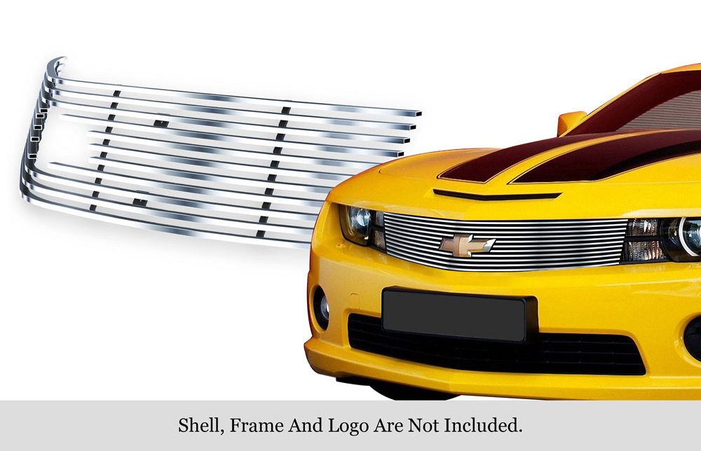 2010-2013 Chevy Camaro Short With Logo Show Not for ZL1 Model MAIN UPPER Stainless Steel Billet Grille