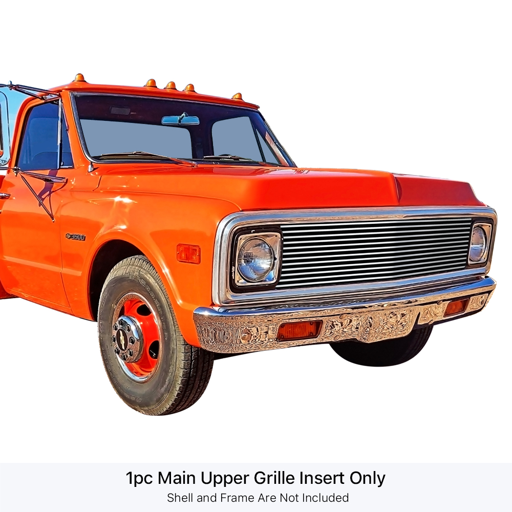 1969-1972 Chevy Blazer /1969-1972 Chevy C/K Pickup /1969-1972 Chevy Suburban MAIN UPPER Stainless Steel Billet Grille