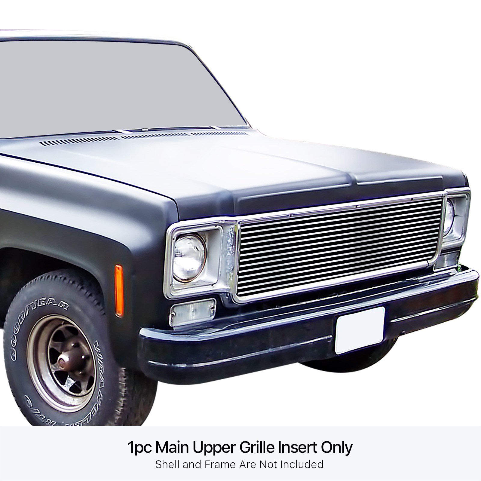 1973-1980 Chevy Blazer /1973-1980 Chevy C/K Pickup /1973-1980 Chevy Suburban /1973-1980 GMC C/K Pickup /1973-1980 GMC Suburban MAIN UPPER Stainless Steel Billet Grille