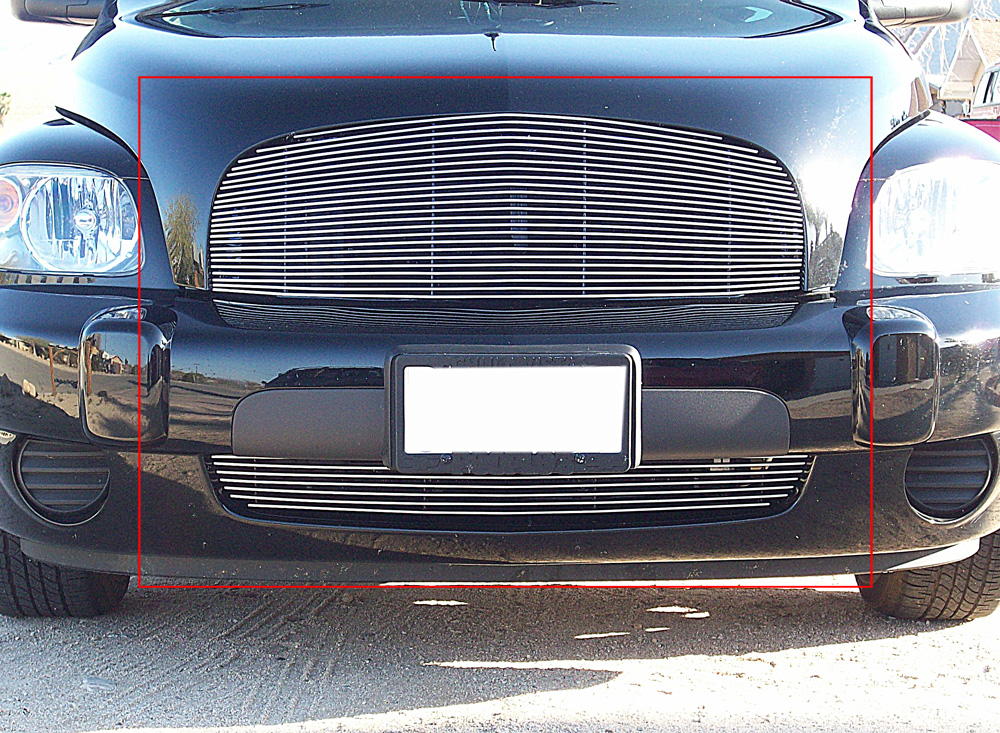 2006-2011 Chevy HHR Not For SS and SS Panel model MAIN UPPER + LOWER BUMPER Aluminum Billetuminum Billet Grille