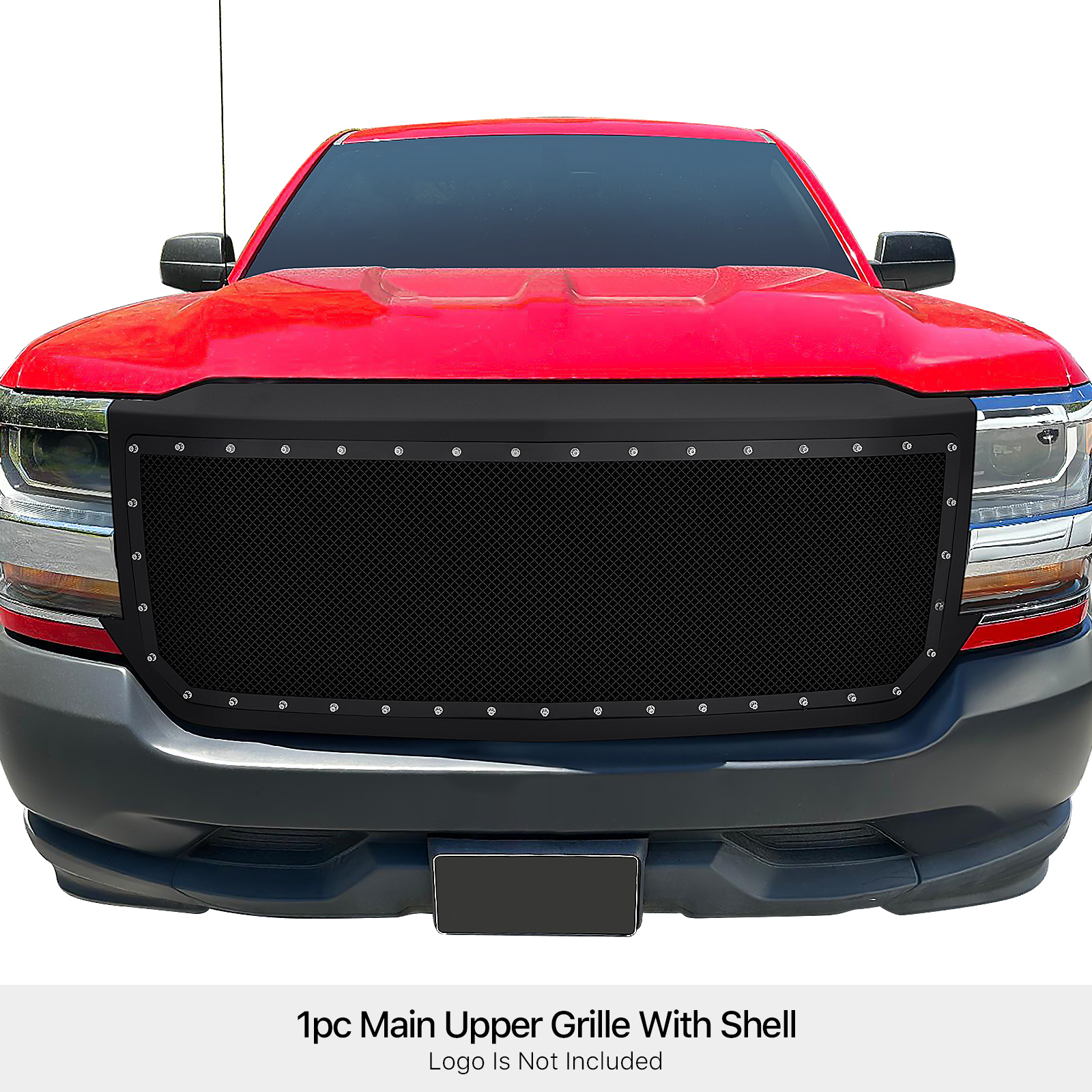2016-2018 Chevy Silverado 1500 Not For Z71 and High Country Model (Incl. 2019 Silverado 1500 LD) MAIN UPPER Package Grille