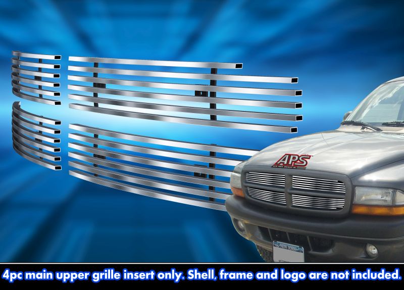 1997-2004 Dodge Dakota /1997-2003 Dodge Durango MAIN UPPER Stainless Steel Billet Grille