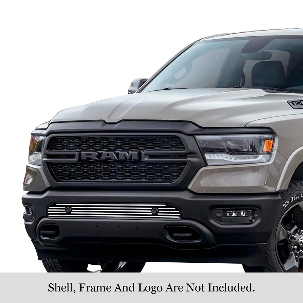2019-2022 Ram 1500 With Sensor (Excl. 19-21 Ram 1500 Classic/ Excl. Rebel And TRX) Lower Bumper Stainless Steel Billet Grille