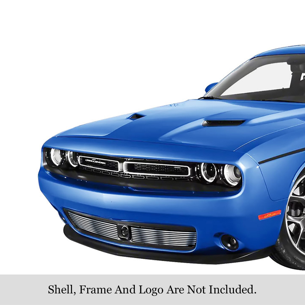 2015-2023 Dodge Challenger With Adaptive Cruise Control  Not For SRT OR R/T Scat Pack Widebody Models LOWER BUMPER Stainless Steel Billet Grille