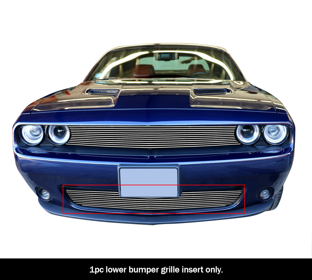 2015-2023 Dodge Challenger Without Adaptive Cruise Control Not For SRT OR R/T Scat Pack Widebody Models LOWER BUMPER Aluminum Billetuminum Billet Grille