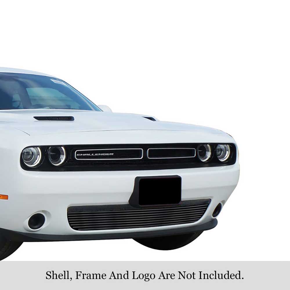 2015-2023 Dodge Challenger Without Adaptive Cruise Control Not For SRT OR R/T Scat Pack Widebody Models LOWER BUMPER Black Stainless Steel Billet Grille