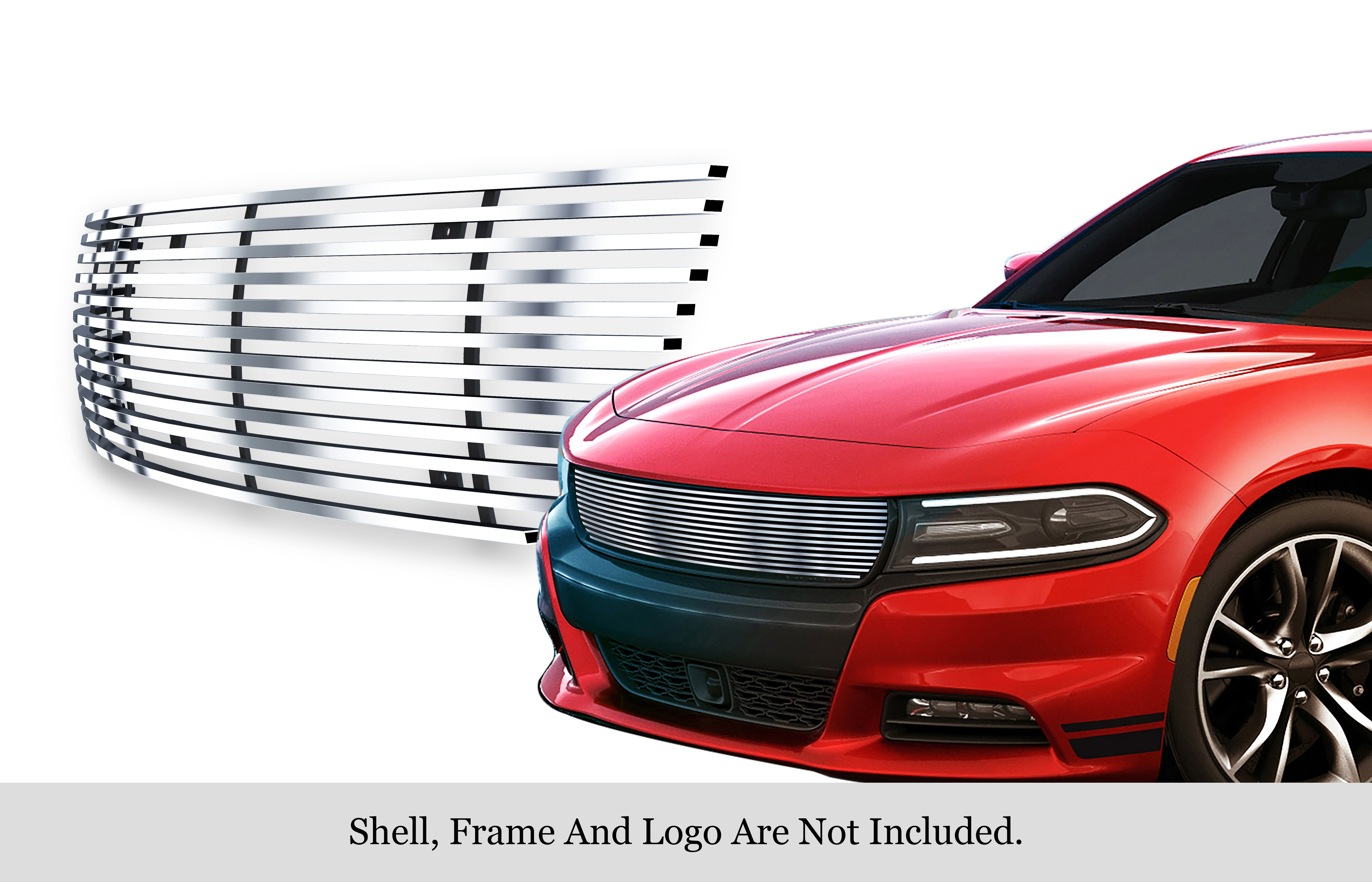 2015-2018 Dodge Charger (Not for Daytona and RT SCAT Pack and SRT)/2019-2022 Dodge Charger Only for SXT MAIN UPPER Stainless Steel Billet Grille