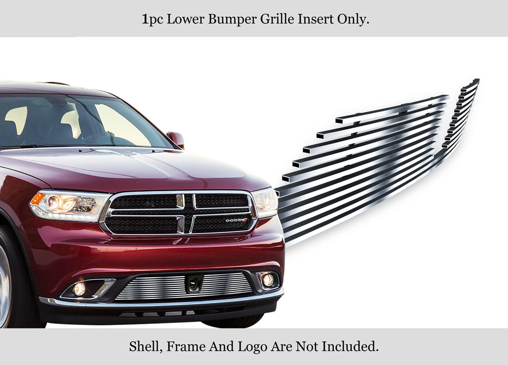 2014-2017 Dodge Durango With Adaptive Cruise Control/2018 Dodge Durango With Adaptive Cruise Control Not for RT and SRT model/2019-2020 Dodge Durango With Adaptive Cruise Control Not for GT and RT and SRT LOWER BUMPER Stainless Steel Billet Grille