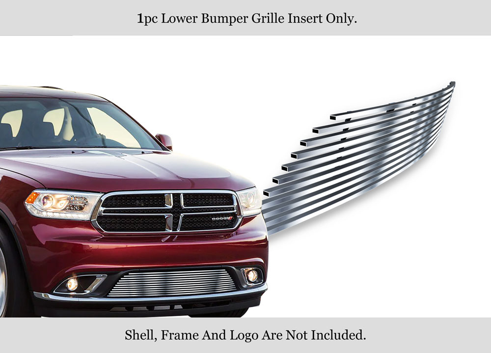 2014-2017 Dodge Durango Without Adaptive Cruise Control/2018 Dodge Durango Without Adaptive Cruise Control Not for RT and SRT model/2019-2020 Dodge Durango Without Adaptive Cruise Control Not for GT and RT and SRT LOWER BUMPER Stainless Steel Billet Grill