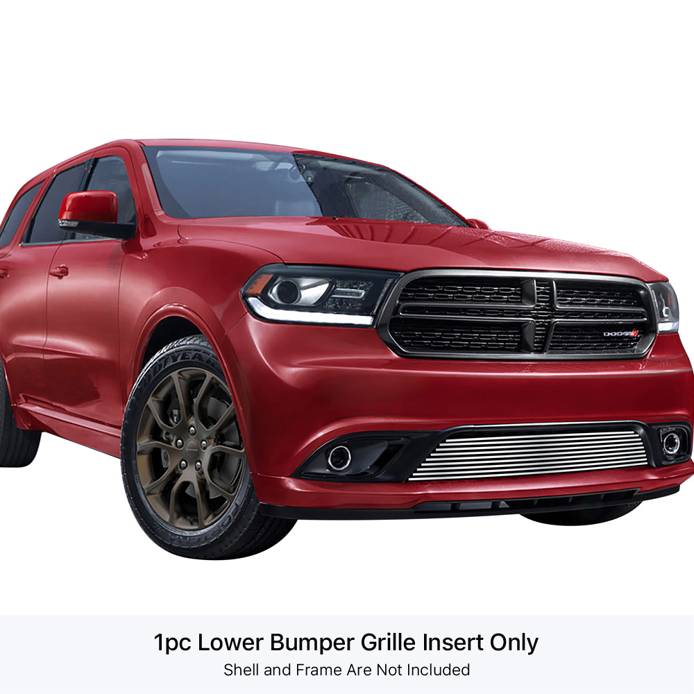 2014-2017 Dodge Durango Without Adaptive Cruise Control/2018 Dodge Durango Without Adaptive Cruise Control Not for RT and SRT model/2019-2020 Dodge Durango Without Adaptive Cruise Control Not for GT and RT and SRT LOWER BUMPER Stainless Steel Billet Grill
