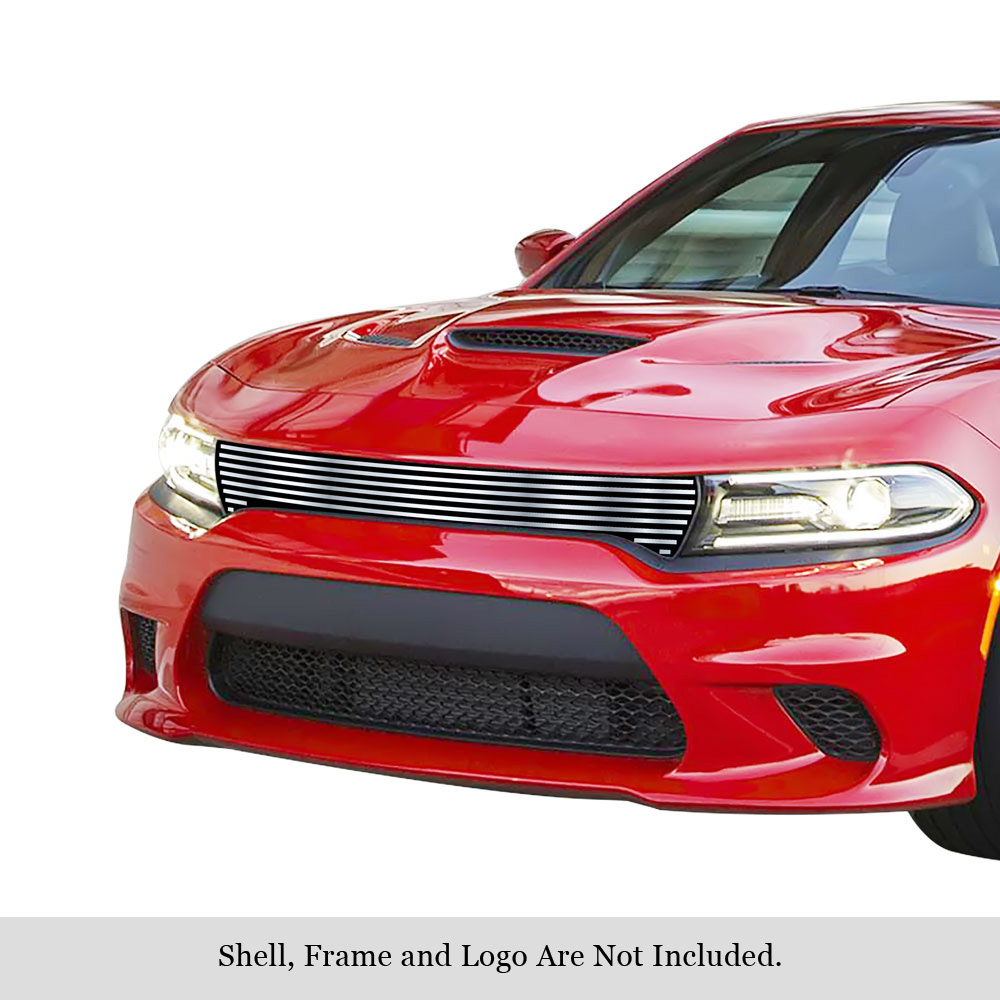 2015-2018 Dodge Charger (Only for Daytona and RT SCAT pack and Daytona 392 and SRT 392 and SRT Hellcat) / 2019 Dodge Charger Only for GT and RT MAIN UPPER Stainless Steel Billet Grille