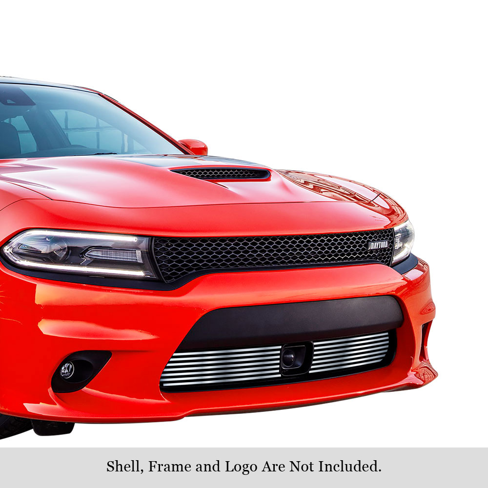 2015-2018 Dodge Charger With Adaptive Cruise Control (Only for Daytona and RT SCAT pack and Daytona 392 and SRT 392 and SRT Hellcat) / 2019 Dodge Charger With Adaptive Cruise Control (Only for GT and RT) LOWER BUMPER Stainless Steel Billet Grille