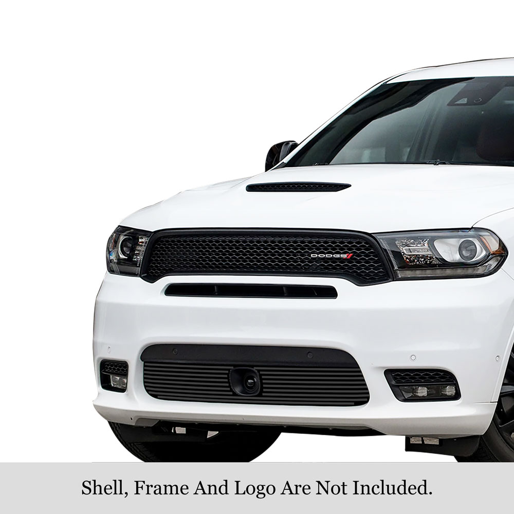2018 Dodge Durango Only for RT and SRT With Adaptive Cruise Control/2019-2020 Dodge Durango Only for GT and RT and SRT With Adaptive Cruise Control LOWER BUMPER Black Stainless Steel Billet Grille