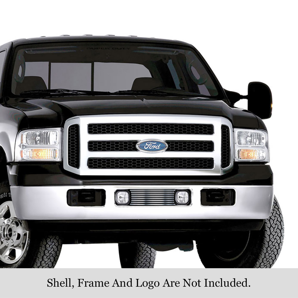 2005-2007 Ford Excursion /2005-2007 Ford F-250 Not For Lariat/Harley Davidson/2005-2007 Ford F-350 Not For Lariat/Harley Davidson/2005-2007 Ford F-450 Not For Lariat/Harley Davidson/2005-2007 Ford F-550 Not For Lariat/Harley Davidson LOWER BUMPER Stainles