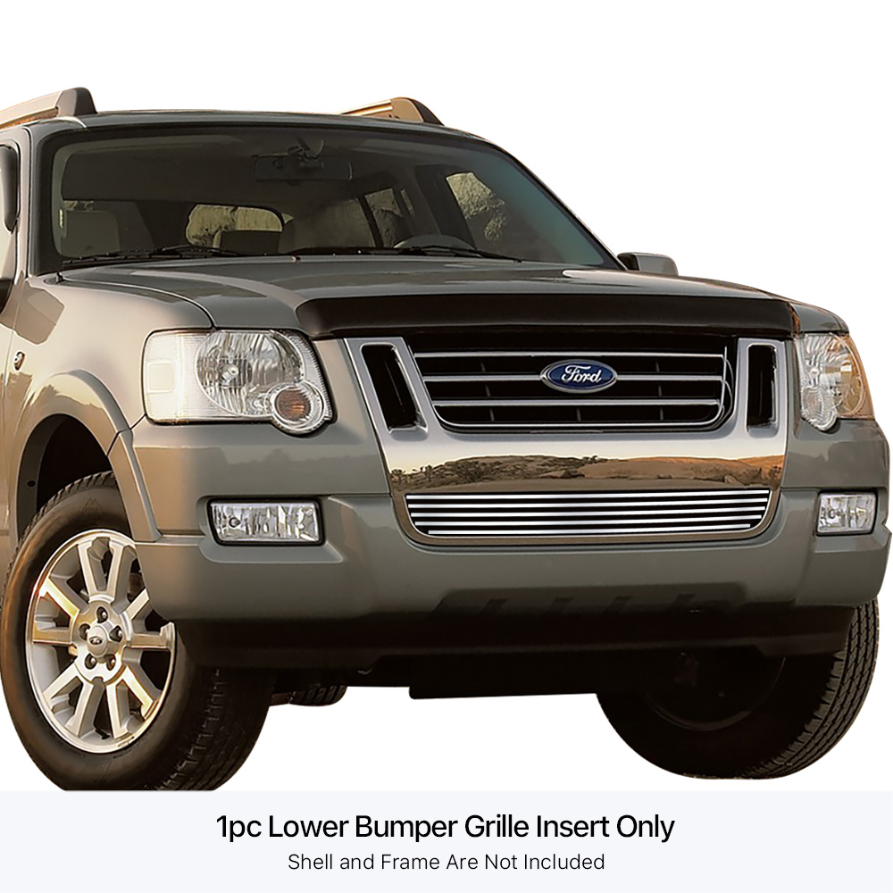 2007-2010 Ford Explorer Sport Trac  Not For Adrenalin LOWER BUMPER Stainless Steel Billet Grille