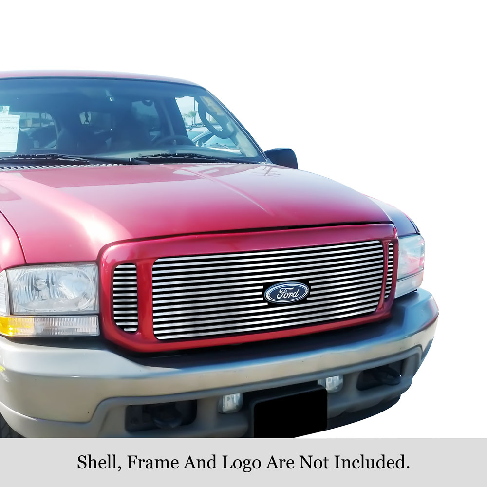 2000-2004 Ford Excursion With Logo Show MAIN UPPER Stainless Steel Billet Grille