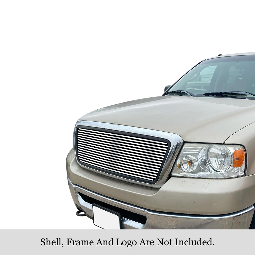 2004-2008 Ford F-150 Honeycomb Style Not For FX2/FX4 and King Ranch Model MAIN UPPER Stainless Steel Billet Grille