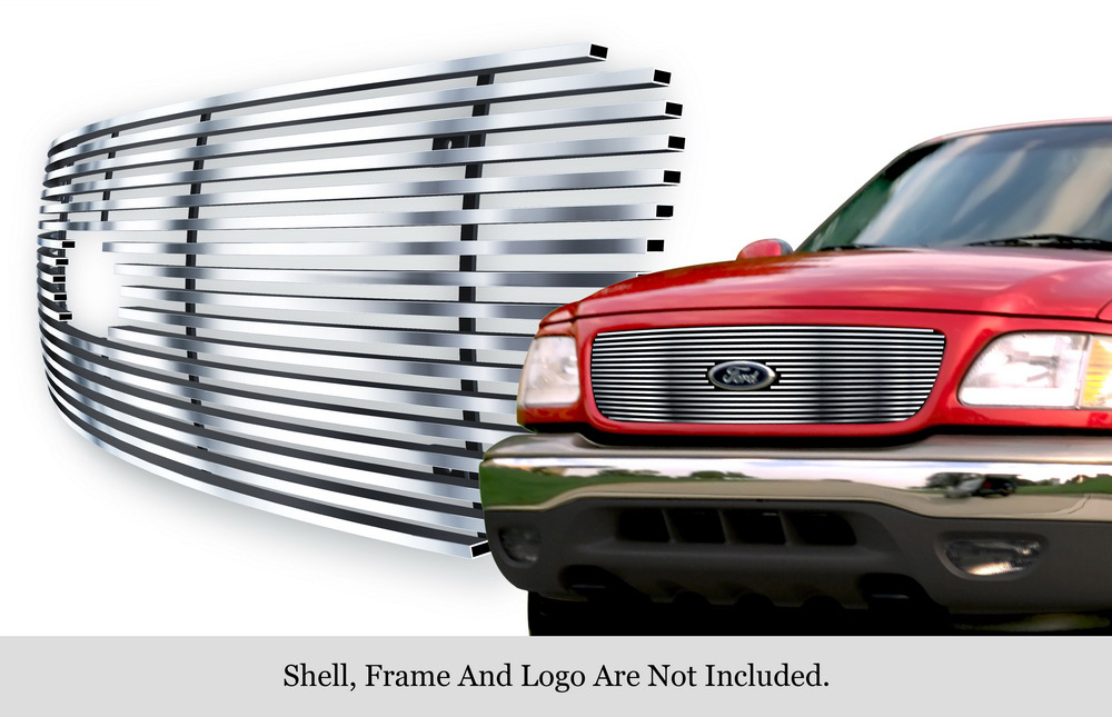 1999-2002 Ford Expedition  With Logo Show MAIN UPPER Stainless Steel Billet Grille