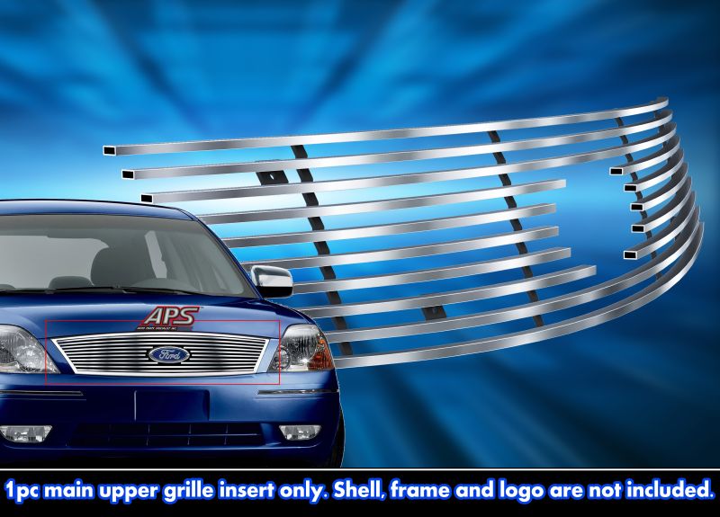 2005-2007 Ford Five Hundred  With Logo Show MAIN UPPER Stainless Steel Billet Grille
