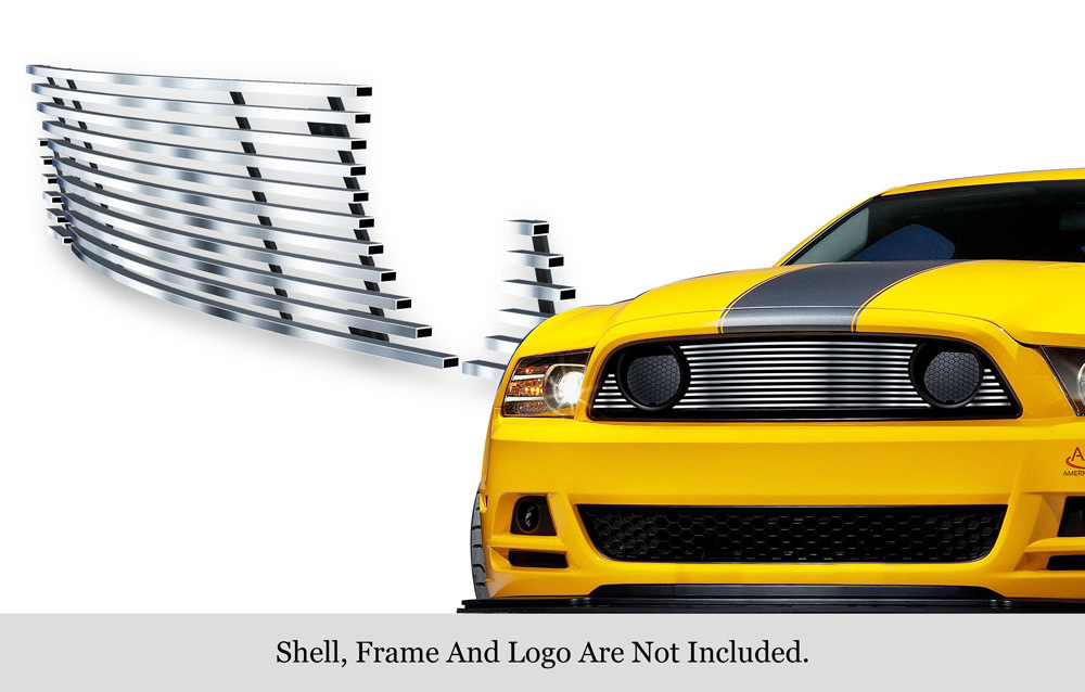 2013-2014 Ford Mustang GT MAIN UPPER Stainless Steel Billet Grille