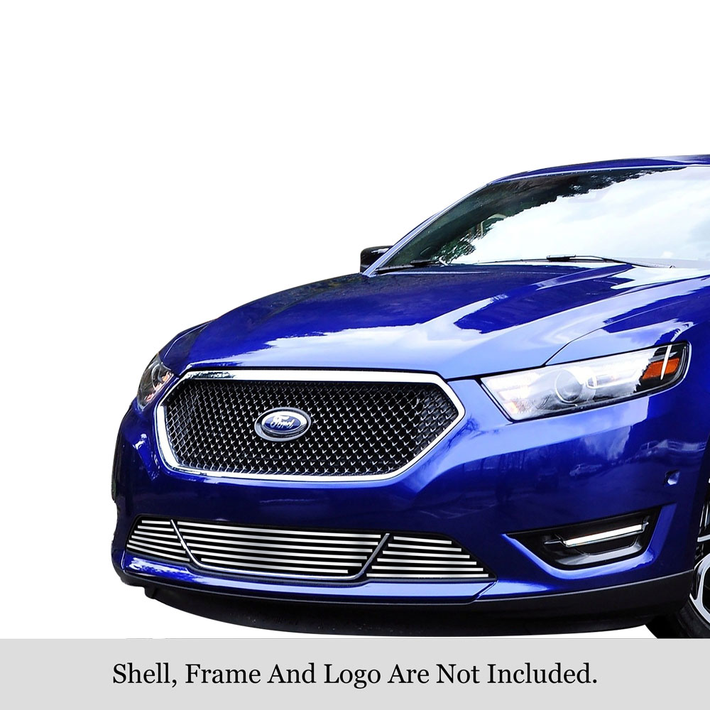 2013-2019 Ford Taurus All Model With Honeycomb Bumper Lower Bumper Stainless Steel Billet Grille