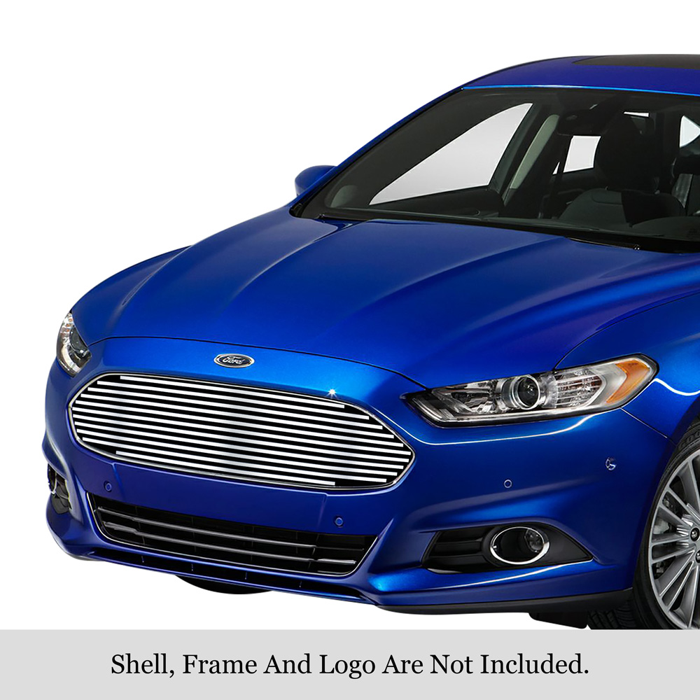 2013-2016 Ford Fusion Chrome pcs need to be removed. MAIN UPPER Stainless Steel Billet Grille