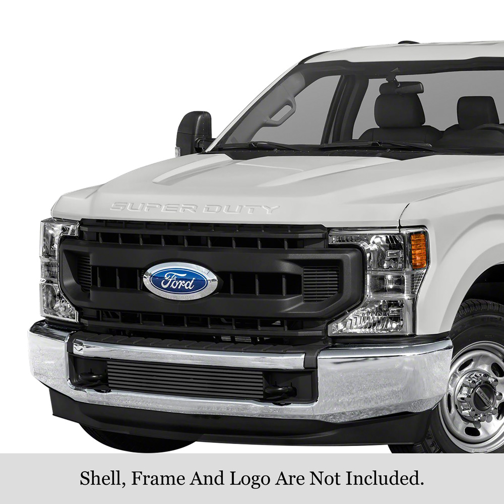 2020-2022 Ford F-250 2020-2022 F-350/2020-2022 F-450 LOWER BUMPER Black Stainless Steel Billet Grille