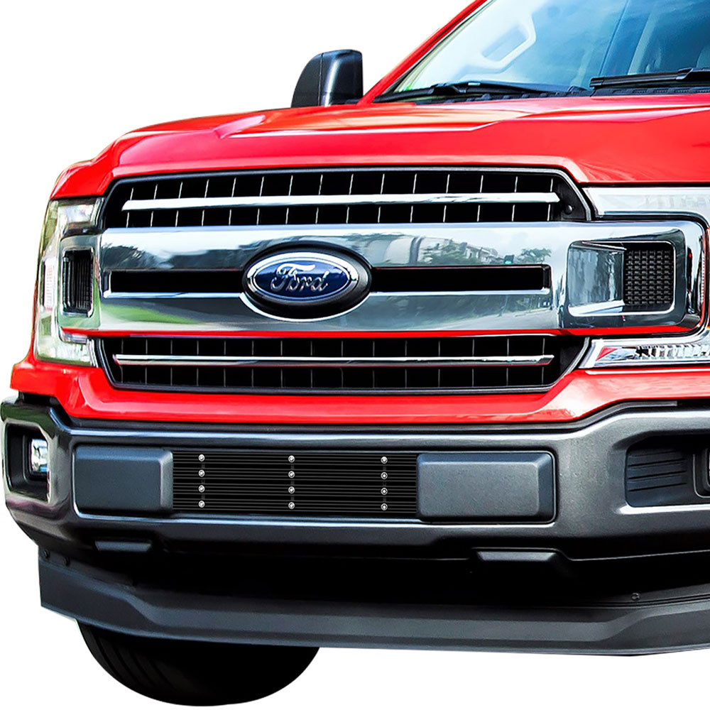 2018-2020 Ford F-150 (drilling may be required for XL/XLT/King Ranch/Plantinum) LOWER BUMPER Aluminum Billet Wide Grille