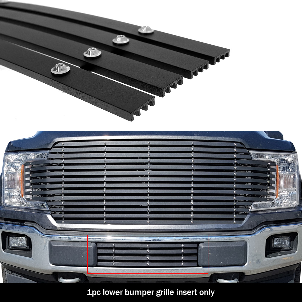 2018-2020 Ford F-150 (drilling may be required for XL/XLT/King Ranch/Plantinum) LOWER BUMPER Aluminum Wide Billet Grille