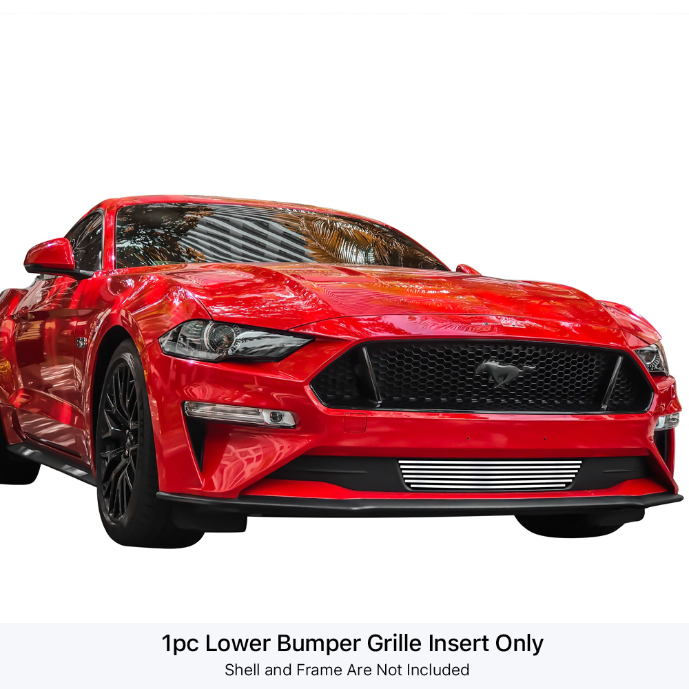2018-2022 Ford Mustang Only for V8 GT models LOWER BUMPER Stainless Steel Billet Grille