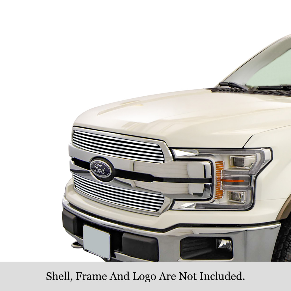 2018-2020 Ford F-150 King Ranch Square Mesh Style/2018-2020 Ford F-150 Plantium Square Mesh Style MAIN UPPER Stainless Steel Billet Grille