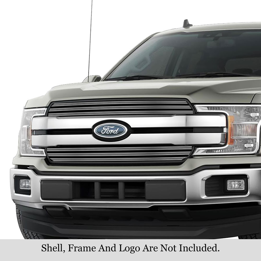 2018-2020 Ford F-150 King Ranch & Plantium Square Mesh Style MAIN UPPER Aluminum Billet Wide Grille