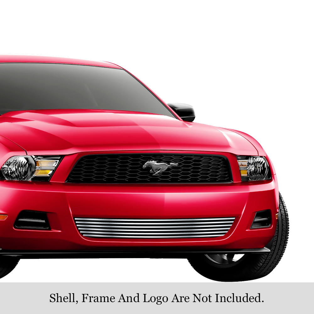 2010-2012 Ford Mustang V6 LOWER BUMPER Stainless Steel Billet Grille