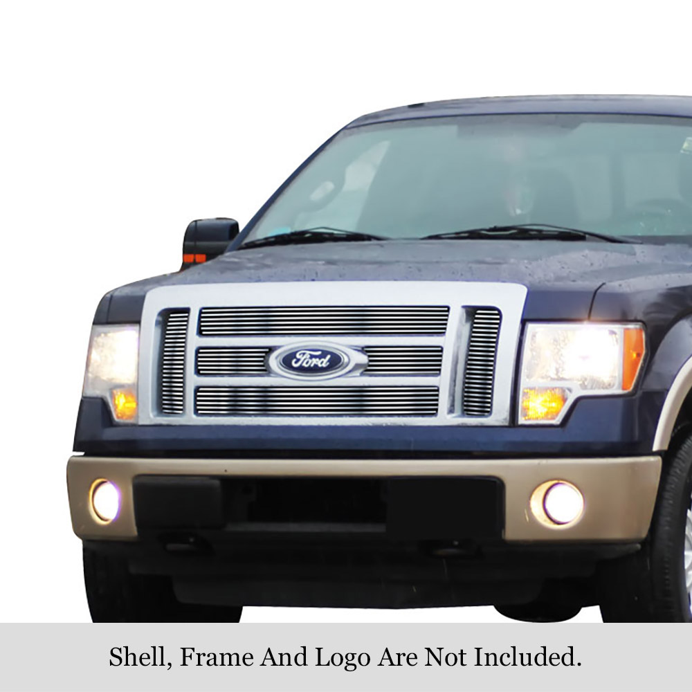 2009-2012 Ford F-150 Lariat /2009-2012 Ford F-150 King Ranch MAIN UPPER Stainless Steel Billet Grille