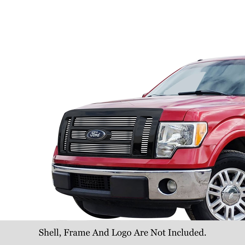 2009-2012 Ford F-150 Lariat /2009-2012 Ford F-150 King Ranch MAIN UPPER Stainless Steel Billet Grille
