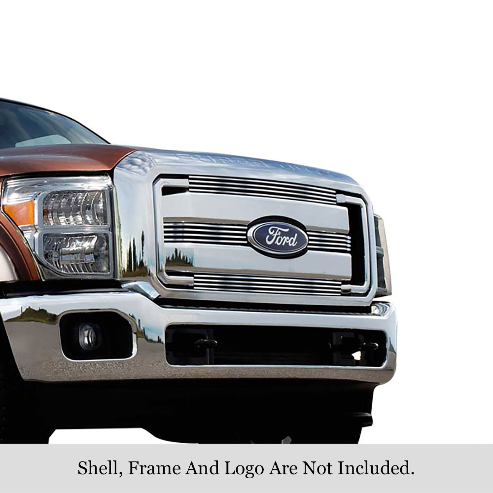 2011-2016 Ford F-450 SD XLT&Lariat&King Ranch /2011-2016 Ford F-250 SD XLT&Lariat&King Ranch /2011-2016 Ford F-550 SD XLT&Lariat&King Ranch /2011-2016 Ford F-350 SD XLT&Lariat&King Ranch MAIN UPPER Stainless Steel Billet Grille