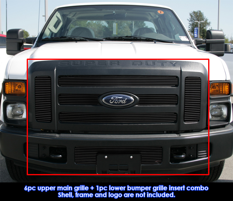 2008-2010 Ford F-250 Super Duty (Only fit OE grille with 6-holes opening)/2008-2010 F-350 Super Duty (Only fit OE grille with 6-holes opening)/2008-2010 F-450 Super Duty (Only fit OE grille with 6-holes opening)/2008-2010 F-550 Super Duty (Only fit OE gri