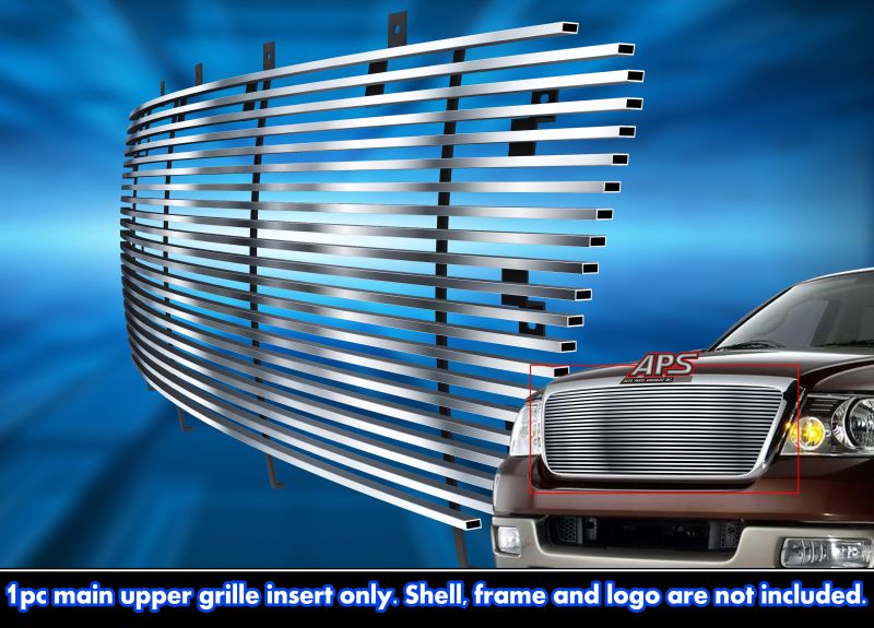 2004-2008 Ford F-150 All Model MAIN UPPER Stainless Steel Billet Grille