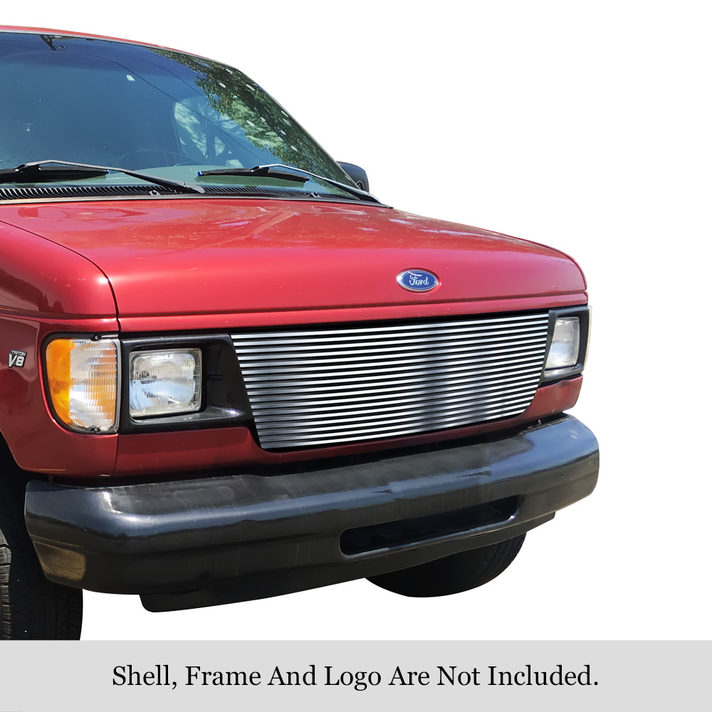 1992-2007 Ford Econoline Van (22 Bars) MAIN UPPER Stainless Steel Billet Grille