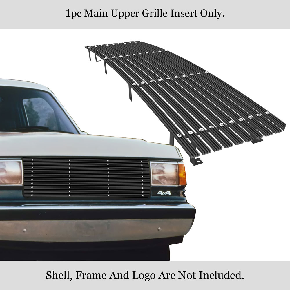 1987-1991 Ford Bronco /1987-1991 Ford F-150 /1987-1991 Ford F-250 /1987-1991 Ford F-350 MAIN UPPER Aluminum Billet Wide Grille