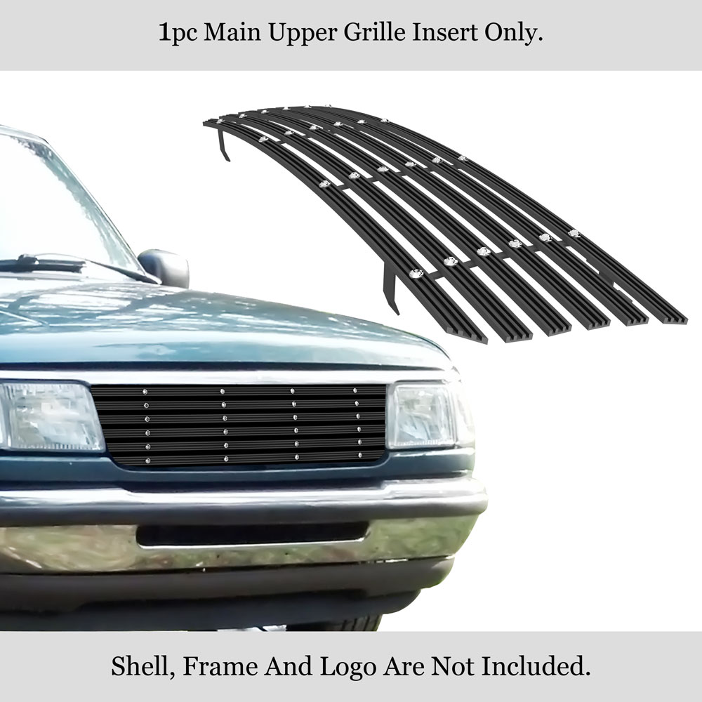 1993-1997 Ford Ranger Not For 4WD MAIN UPPER Aluminum Billet Wide Grille